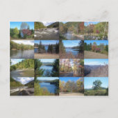 West Virginia Collage Postkarte (Vorderseite)