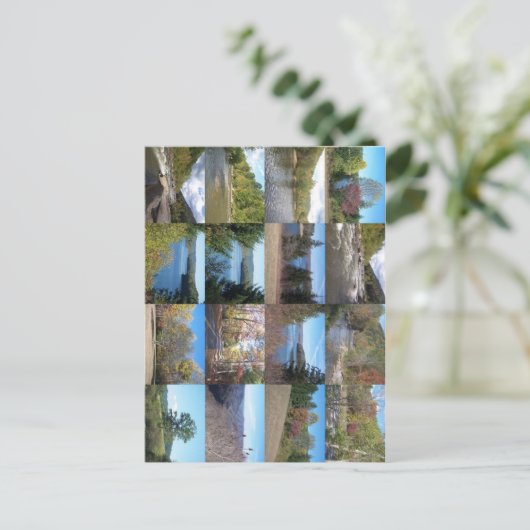 West Virginia Collage Postkarte (Stehend Vorderseite)