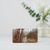 West Virginia Creek Fotografy Business Cards Visitenkarte (Stehend Vorderseite)