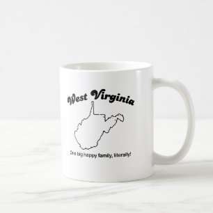 West Virginia - eine große Familie buchstäblich Kaffeetasse