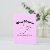 West Virginia - Eine große Familie buchstäblich Postkarte (Stehend Vorderseite)