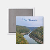 West Virginia Fall Magnet (Vorderseite/Rückseite)