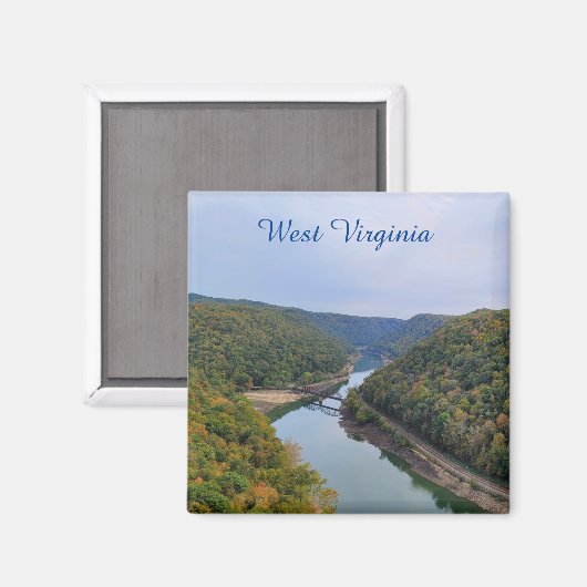West Virginia Fall Magnet (Vorderseite/Rückseite)
