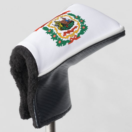 West Virginia Flag Golf Headcover (3/4 Vorderseite)
