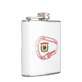 West Virginia Flag Klettersteig Carabiner Flachmann (Rechts)