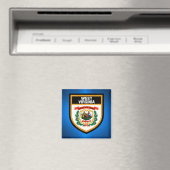 West Virginia Flag Magnet (In Situ (Geschirrspüler))