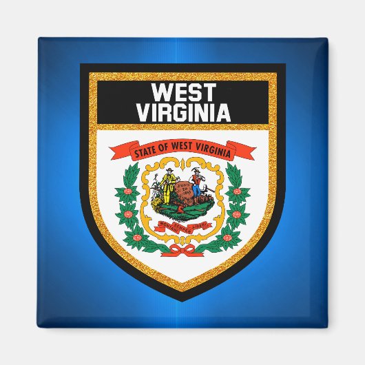 West Virginia Flag Magnet (Vorne)