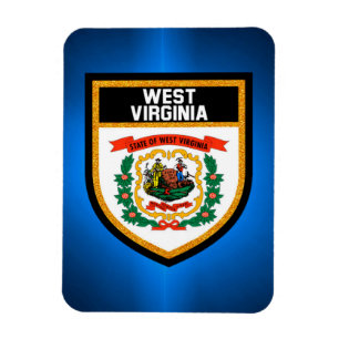 West Virginia Flag Magnet
