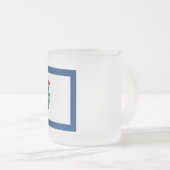 West Virginia Flag Mattglastasse (VorderseiteRechts)