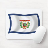 West Virginia Flag Mousepad (Mit Mouse)