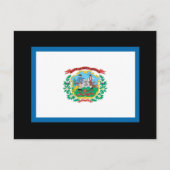 WEST VIRGINIA FLAG POSTKARTE (Vorderseite)