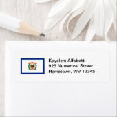 West Virginia Flag Rücksendeadresse (Insitu)