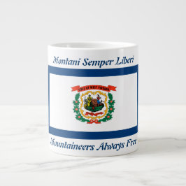 West Virginia Flag und Motto 20 oz Tasse