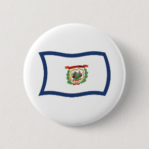 West Virginia-Flaggenknopf Button