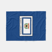 West Virginia Fleecedecke (Vorderseite (Horizontal))