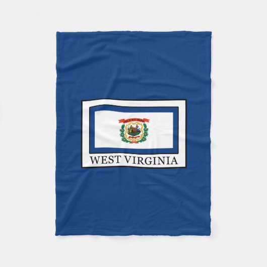 West Virginia Fleecedecke (Vorderseite)