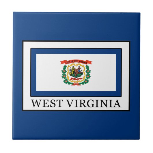 West Virginia Fliese (Vorderseite)