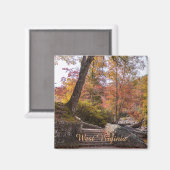 West Virginia foliage Kühlschrank Magnet (Vorderseite/Rückseite)