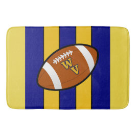 West Virginia Football Blue and Gold Pride Badematte