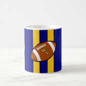 West Virginia Football Blue and Gold Pride Kaffeetasse (Mittel)