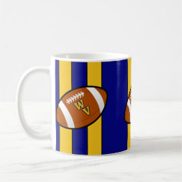 West Virginia Football Blue and Gold Pride Kaffeetasse