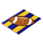 West Virginia Football Blue and Gold Pride Notizblock (Linke Seite)
