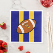 West Virginia Football Blue and Gold Pride Serviette (Beispiel)