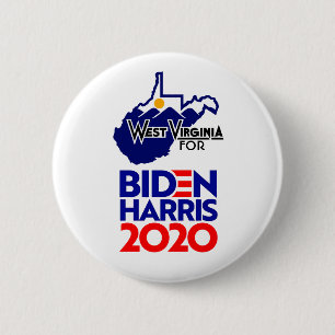 West Virginia for Biden Harris 2020 Button