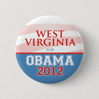 WEST VIRGINIA für Obama 2012 Button