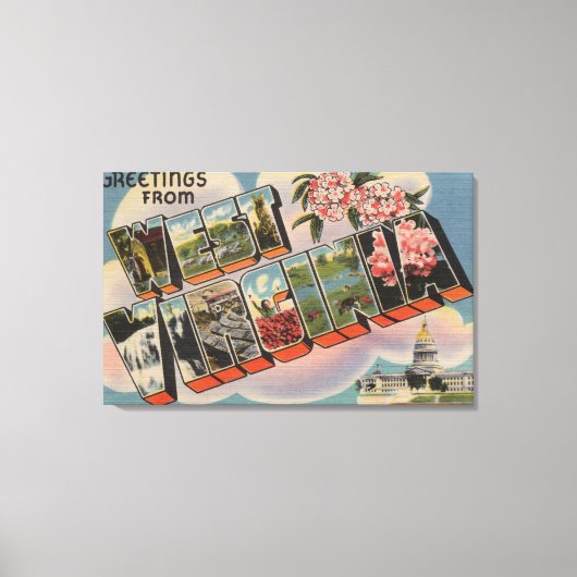 West Virginia (Gebäude Hauptstadt) Leinwanddruck (Vorderseite)