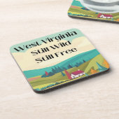 West Virginia Getränkeuntersetzer (Linke Seite)