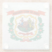 West Virginia Glasuntersetzer (Rückseite)