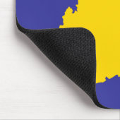 West Virginia Gold und Blue Mousepad (Ecke)