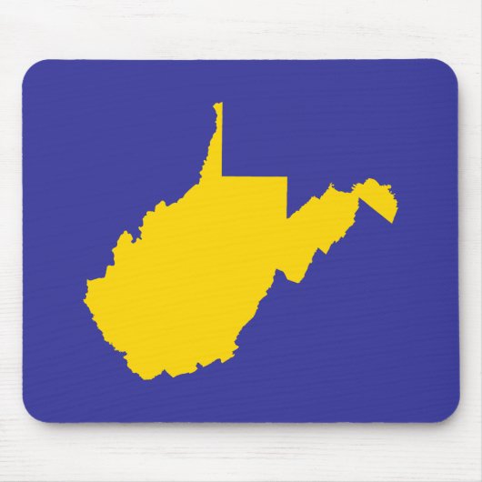 West Virginia Gold und Blue Mousepad (Vorne)