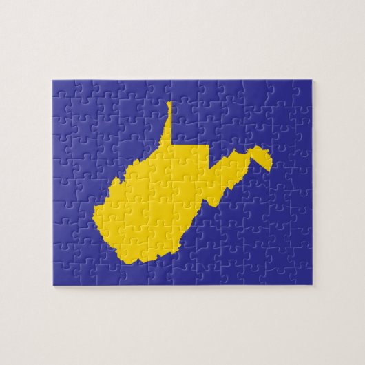 West Virginia Gold und Blue Puzzle (Horizontal)
