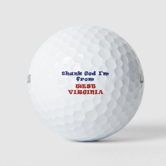 West Virginia Golfball (Vorderseite)