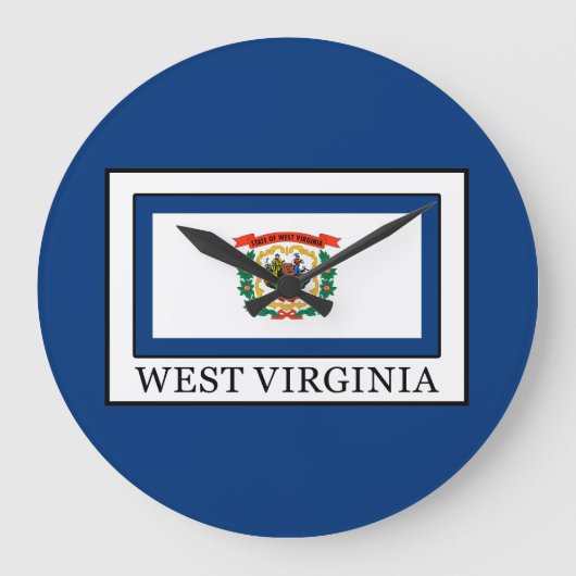 West Virginia Große Wanduhr (Vorderseite)