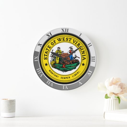 West Virginia Große Wanduhr (Zuhause)