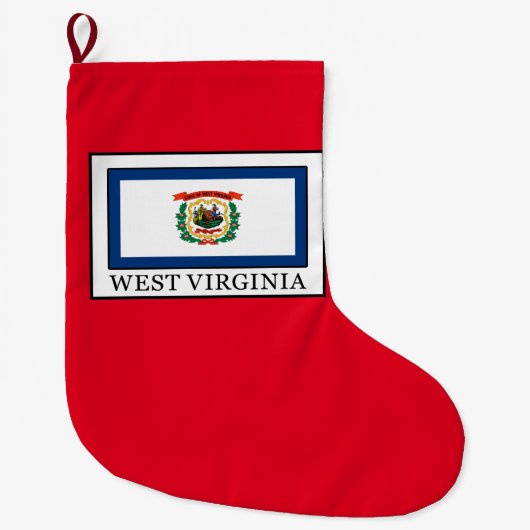 West Virginia Großer Weihnachtsstrumpf (Vorderseite)