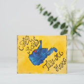 West Virginia hat mein Herz Postkarte (Stehend Vorderseite)