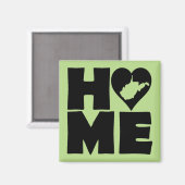West Virginia Home Heart State Poster Sign Magnet (Vorderseite/Rückseite)
