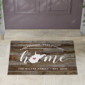 West Virginia Home State Personalized Wood Look Fußmatte