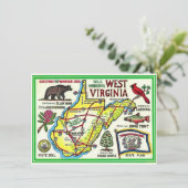 West Virginia Illustriert Map Moving Ankündigung (Stehend Vorderseite)