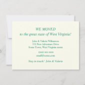 West Virginia Illustriert Map Moving Ankündigung (Rückseite)