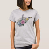 West Virginia in Bloom T-Shirt (Vorderseite)