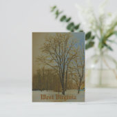 West Virginia in Snow Postkarte (Stehend Vorderseite)