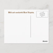 West Virginia in Snow Postkarte (Rückseite)