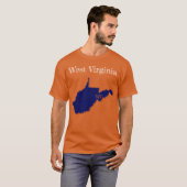 West Virginia Interstates [Navy Blue Design] T-Shirt (Vorne ganz)
