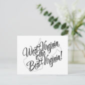 West Virginia ist die beste Virginia Postkarte (Stehend Vorderseite)