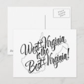 West Virginia ist die beste Virginia Postkarte (Vorne/Hinten)